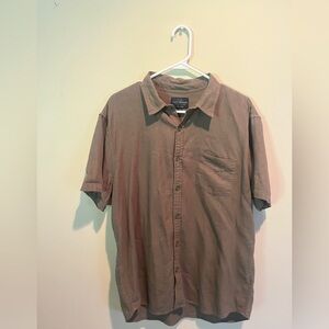 Lucky brand olive green button up men’s large.